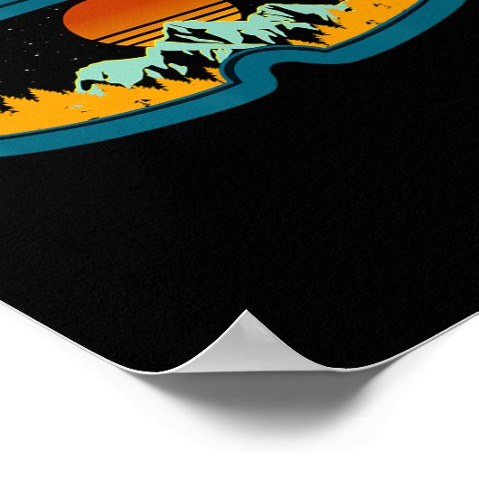 Poster Retro Ski ski ski ski ski snowboard Winter Sea (Coin)