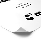 Poster Retro S''more Bar | Roast A Marshmallow Mariage (Coin)