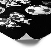 Poster Retro Soccer Bow,game Day,coquette Soccer Mom,mama (Coin)