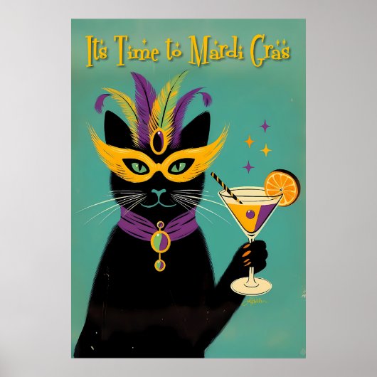 Poster Rétro Sophisticats C'est l'heure du Martini de Mar (Devant)