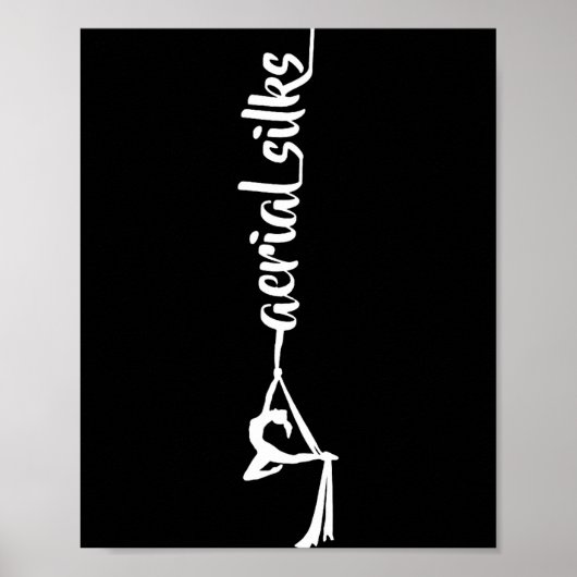 Poster Retro Srt Aerial Silks Quote Funny Basic (Devant)