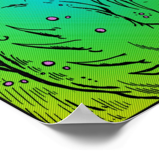 Poster Retro Style Sci-Fi Comic Book (Coin)