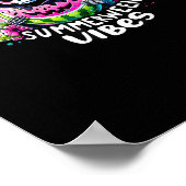 Poster Retro Summerween Vibe Watermelon Ghost Skin été (Coin)