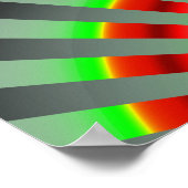 Poster Retro Sun Boho Sunshine Jaune Rouge Abstrait Art (Coin)