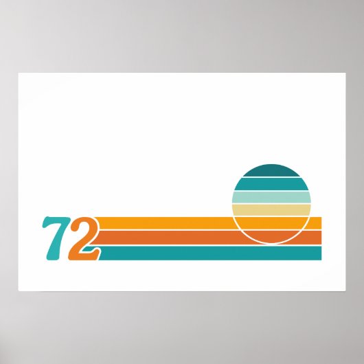 Poster Retro Sunset 72 (Devant)