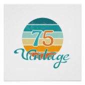 Poster Retro Sunset 75 Vintage (Devant)