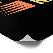 Poster Retro Sunset Mount Rainier Washington Illustration (Coin)