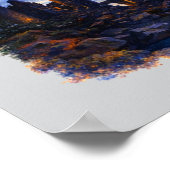 Poster Retro Sunset & Night Landscape Vignettes (Coin)