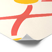 Poster Retro Sunshine Patterns – Bold Colorful  (Coin)