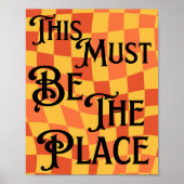 Poster Rétro Super années 80,90 Ce doit être le lieu Rétr (Devant)