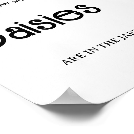 Poster Retro Super - Devinez combien de DAISIES jeu Poste (Coin)