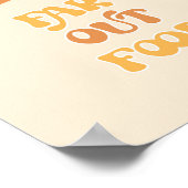 Poster Retro super loin de la nourriture anniversaire (Coin)