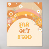 Poster Retro super loin de la nourriture anniversaire (Devant)