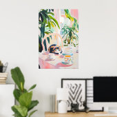 Poster Retro Tortoiseshell Poster, Tortoiseshell Oil (Bureau à domicile)