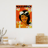 Poster Retro Travel - Mallorca Baléares Espagne (Cuisine)