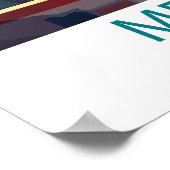 Poster Retro Travel Mexico City Destination Wall Art (Coin)