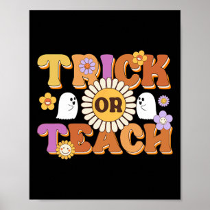 Poster Retro Tricoter Ou Enseignant Fantôme Halloween Cos