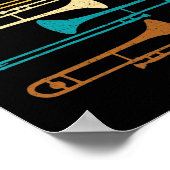 Poster Rétro Trombone (Coin)