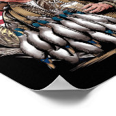 Poster Retro Trump Chasse Canard Bonjour Chasse Saison No (Coin)