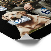 Poster Retro Trump Chasse Deer Drôle Bière Boire (Coin)