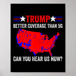 Poster Retro Trump Meilleure couverture que 5g Pouvez-Vou