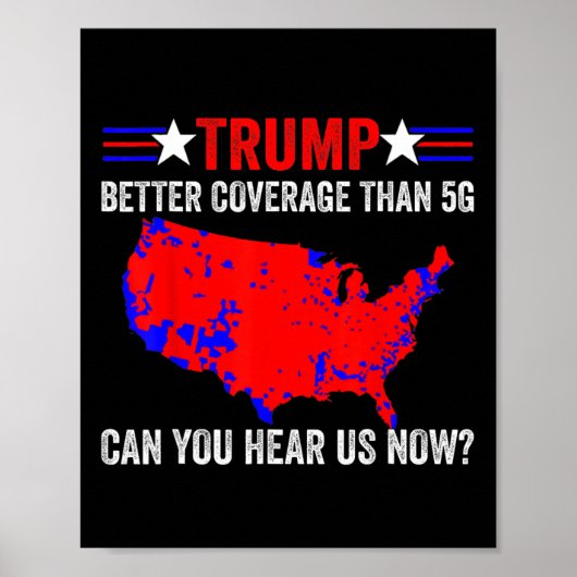 Poster Retro Trump Meilleure couverture que 5g Pouvez-Vou (Devant)