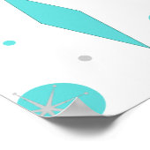 Poster Retro Turquoise Diamond & Starburst (Coin)