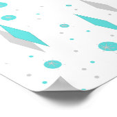 Poster Retro Turquoise Diamond & Starburst (Coin)