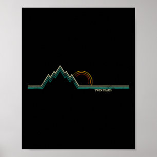 Poster Rétro Twin Peaks