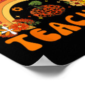 Poster Retro Un Professeur Remercié Thanksgiving Automne  (Coin)