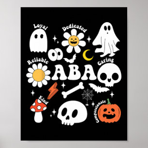 Poster Rétro Un Thérapeute Fantôme Halloween Comportement