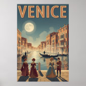 Poster Retro Venice Travel (Devant)