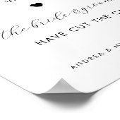 Poster Retro Veuillez attendre Desserts Cake Mariage Sign (Coin)