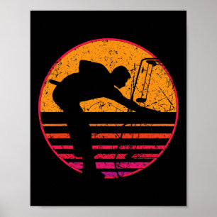 Poster Retro Vintage Billard Jeu 8 Ll Pool Player Tour