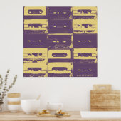 Poster Retro vintage de style audio (Cuisine)