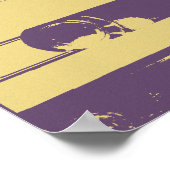 Poster Retro vintage de style audio (Coin)