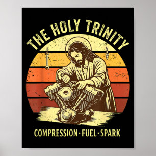 Poster Rétro Vintage La Sainte Trinité Compression Carbur
