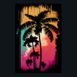 Poster Retro Vintage Ombre Pop Art Palm Los Angeles Vibes<br><div class="desc">Transportez-vous sur les rives ensoleillées de Los Angeles avec cette Impression Retro Vintage Ombre Pop Art Palm Tree. Les couleurs vives et l'ombre créent une pièce unique et attrayante qui apporte une touche de charme rétro à toutes les chambres. Les palmiers évoquent un sentiment de détente et les ambiances insouciantes...</div>