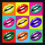 Poster Retro Vintage Pop Art<br><div class="desc">Cette reproduction d'un design de lèvres pop art est une idée rétro fantastique pour toute maison, bureau, entreprise ou lieu de travail. Remarque : Cette image comme mes autres images sont des images de "domaine public" et ne violent aucun droit d'auteur. Merci pour votre support et arrêt par mon magasin...</div>