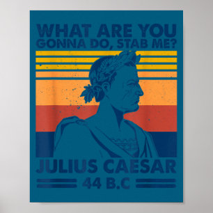 Poster Rétro vintage qu'est-ce que tu vas faire, me poign