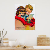 Poster Retro vintage Valentine (Cuisine)