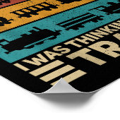 Poster Rétro Wagon Train Lover Modèle ferroviaire Conduct (Coin)