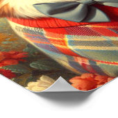 Poster Retro Welsh Corgi Cardigan Peinture (Coin)