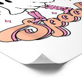 Poster Retro Western Halloween Cute Ghost Funny Boot Scoo (Coin)