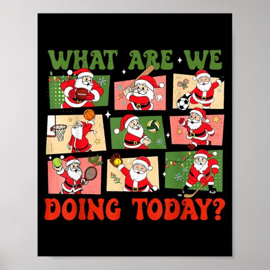 Poster Retro What Are We Doing Today Santa Pe Teacher Tea (Devant)