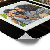 Poster Retro Wood 5th Anniversary Custom Photo Collage (Coin)