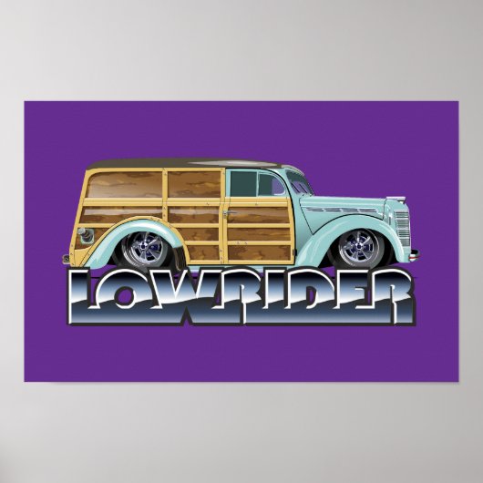 Poster Rétro Woody Lowrider (Devant)