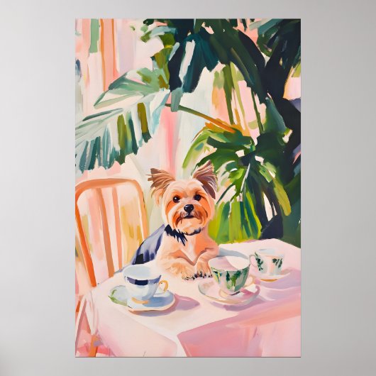 Poster Retro Yorkshire Terrier Poster, Yorkshire Terrier (Devant)