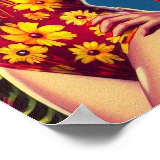 Poster Retro Zombie Pin-up (Coin)