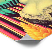Poster Retrofuturisme Collage Pin-up (Coin)